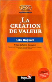 La Création de valeur by Félix Bogliolo