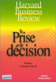 La prise de décision by Harvard Buiness Review, Editions d'Organisation