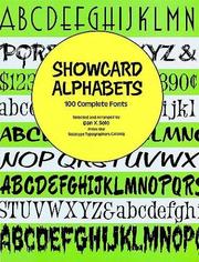 Cover of: Showcard Alphabets: 100 Complete Fonts (Dover Pictorial Archive Series)