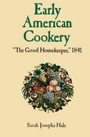 Cover of: Early American cookery