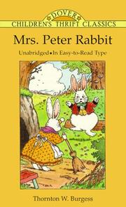 Cover of: Mrs. Peter Rabbit