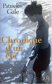 Cover of: Chronique d'un ete