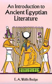 An introduction to ancient Egyptian literature