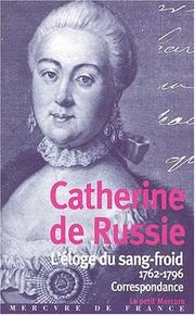Cover of: Catherine II : correspondance