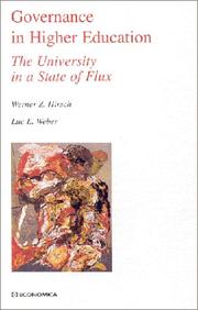 Cover of: Governance in Higher Education: The University in a State of Flux