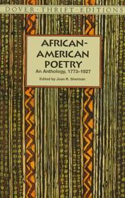Cover of: African-American Poetry by edited by Joan R. Sherman.