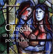 Cover of: Chagall vitrail pour la paix