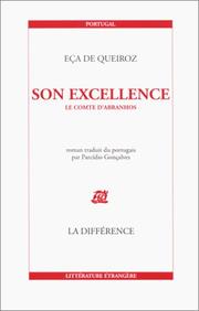 Cover of: Son Excellence le comte d'Abranhos