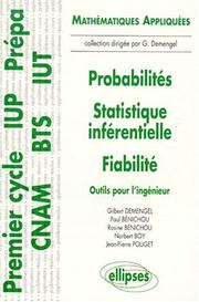 Cover of: Probabilités, statistique inférentielle, fiabilité by Demengel /Benichou/ Boy