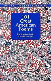 Cover of: 101 great American poems: an anthology
