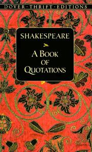 Shakespeare : a book of quotations