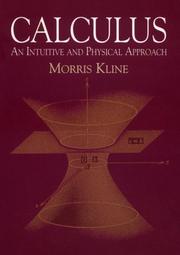 Cover of: Calculus by Morris Kline