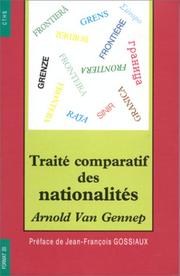 Cover of: Traité comparatif des nationalités