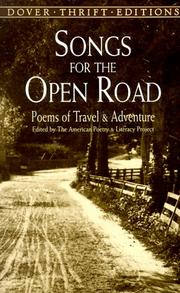 Cover of: Songs for the Open Road by Walt Whitman, Lord Byron, Edna St. Vincent Millay, Robert Service, Bliss Carman, Robert Louis Stevenson, John Masefield, Langston Hughes, Many Others