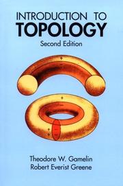 Cover of: Introduction to topology