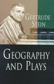 Cover of: Geography and plays by Gertrude Stein