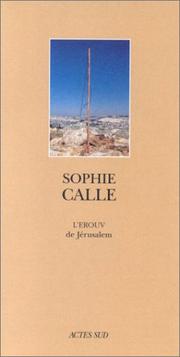 Cover of: L'Erouv de Jérusalem by Sophie Calle