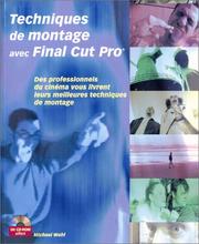 Cover of: Techniques de montage avec Final Cut Pro