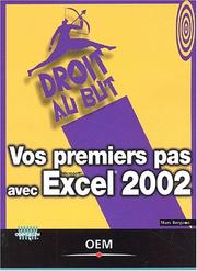 Cover of: Vos premiers pas avec excel 2002
