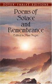 Cover of: Poems of Solace and Remembrance