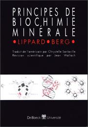 Principes de biochimie minérale by Stephen J. Lippard, S. Lippard, J. Berg