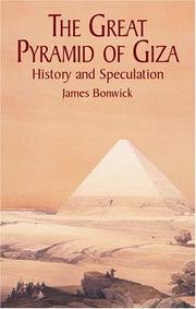 Cover of: The Great Pyramid of Giza: History and Speculation