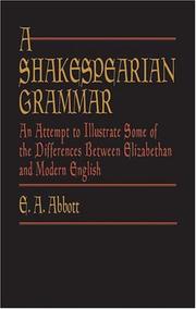 A  Shakespearian grammar by Edwin Abbott Abbott