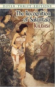 Cover of: The Recognition of ʹSakuntala by Kālidāsa