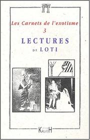 Cover of: Lectures de loti
