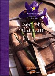 Cover of: Secrets d'antan