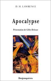 Cover of: Apocalypse by David Herbert Lawrence, Gilles Deleuze, Fanny Deleuze