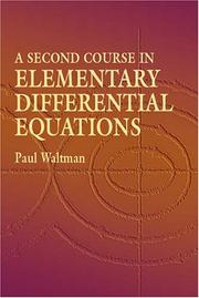 Cover of: A Second Course in Elementary Differential Equations