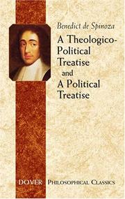 Cover of: Tractatus theologico-politicus
