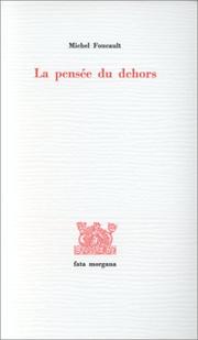 Cover of: La Pensée du dehors
