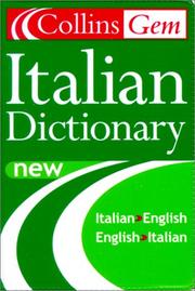 Cover of: Italian dictionary: Italian-English, English-Italian.