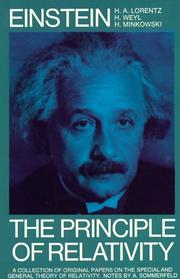 Cover of: The Principle of Relativity by Albert Einstein, Frances A. Davis