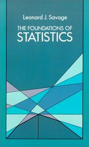 Cover of: The foundations of statistics by Leonard J. Savage