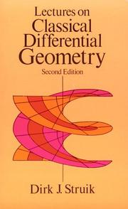 Cover of: Lectures on classical differential geometry