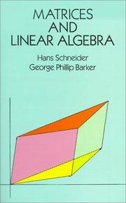 Matrices and linear algebra