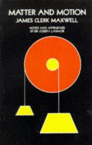 Cover of: Matter and motion