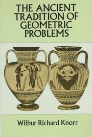 The ancient tradition of geometric problems