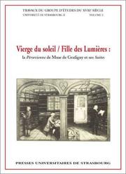 Cover of: Vierge du Soleil, Fille des Lumières : "La Péruvienne" de Madame de Grafigny et ses suites