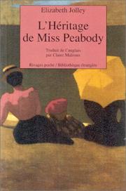 L'héritage de Miss Peabody by Elizabeth Jolley