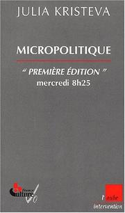 Cover of: Micropolitique