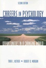 Cover of: Careers in Psychology: Opportunities in a Changing World