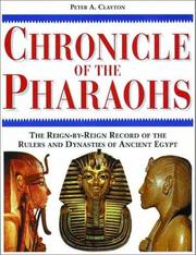 Chronicle of the Pharaohs by Peter A. Clayton