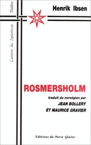 Cover of: Rosmersholm by Henrik Ibsen