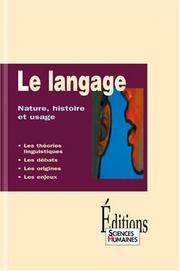 Cover of: Le Langage