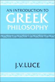 Cover of: An introduction to Greek philosophy