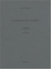 Cover of: Quarante sept poèmes